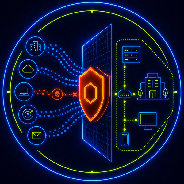 Shield OnPremise network protection diagram